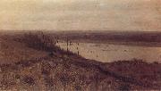 Levitan, Isaak The Flub Sura of the high bank France oil painting artist